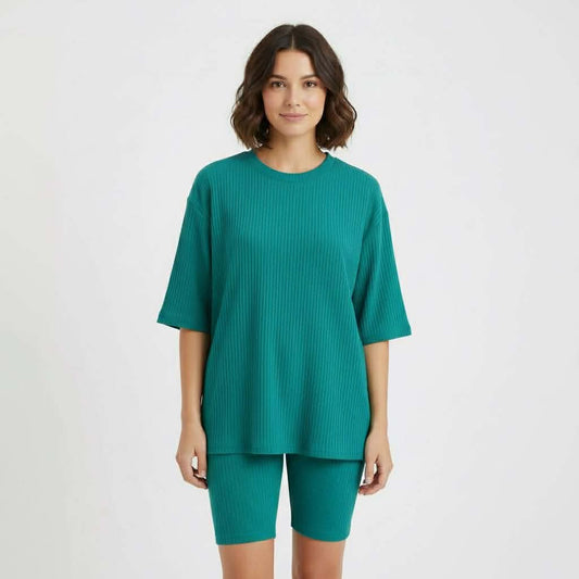 Laguna Cove Women’s Oversized Tee & Biker Short Set- Mother’s Day Pre-Order