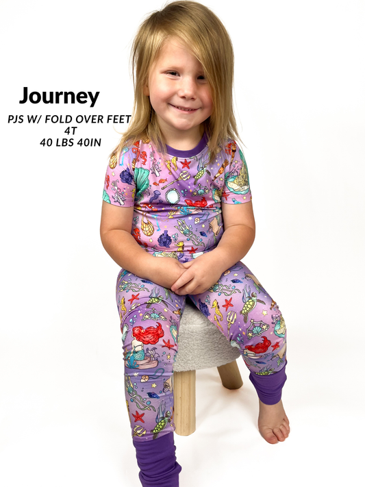 Dinglehopper Short Sleeve/Pant Pj Set- Royalty RTS