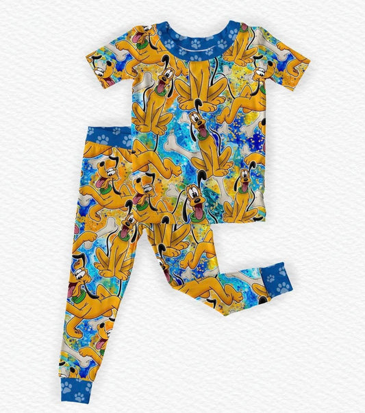 Playful Paws Short Sleeve/Pant Pj Set- LF Dog RTS