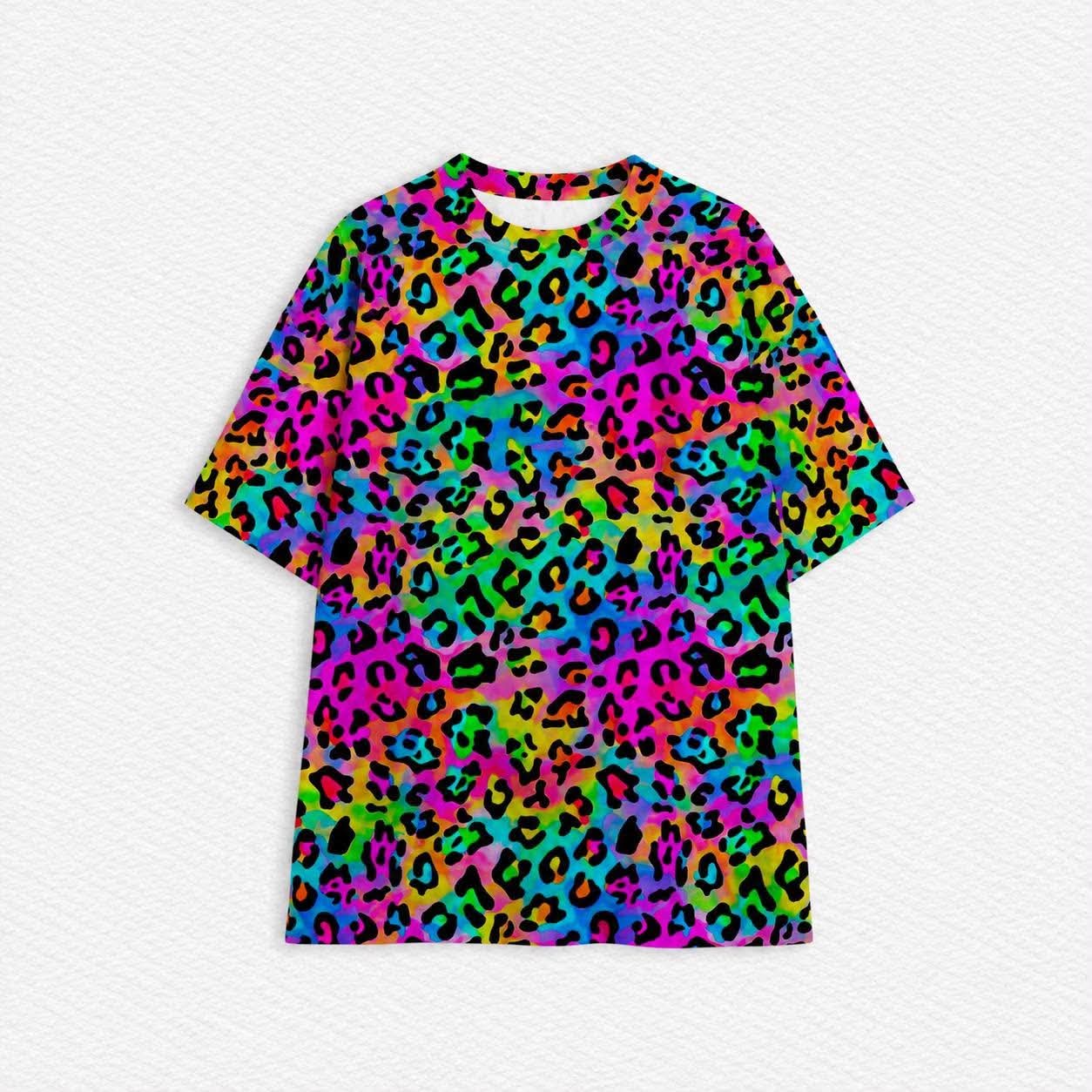 90’s Vibes Cheetah Oversized Women’s Tee- Neon Pre-Order