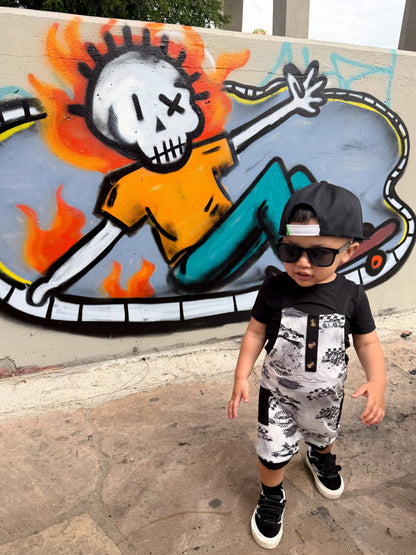 Full Throttle Overalls with tee- Tiny Rebel RTS