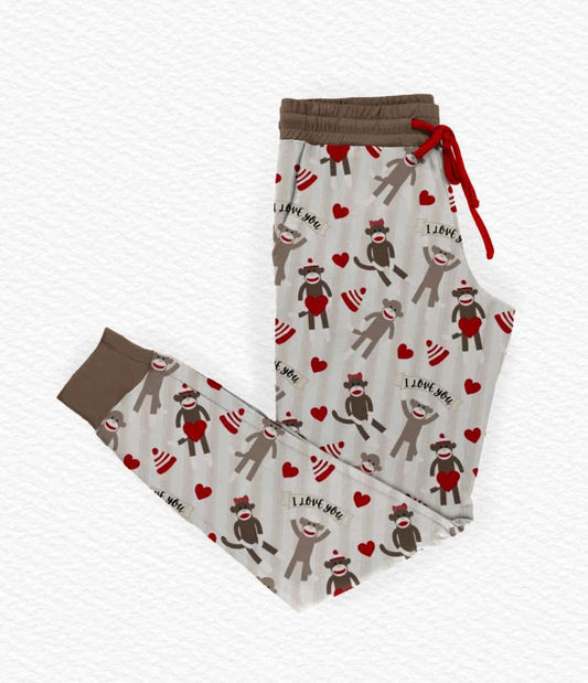 Love Monkey Unisex Joggers- Valentines RTS