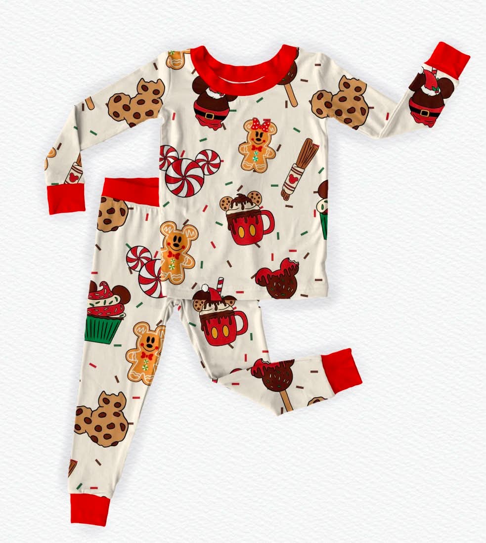 Main Street Munchies Long Sleeve/Pant Pj Set- Christmas 26 Pre-Order