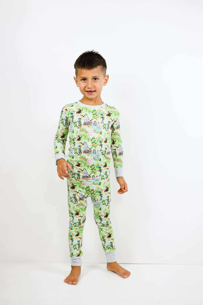 Yellow Brick Road Long Sleeve/Pant Pj Set- RTS