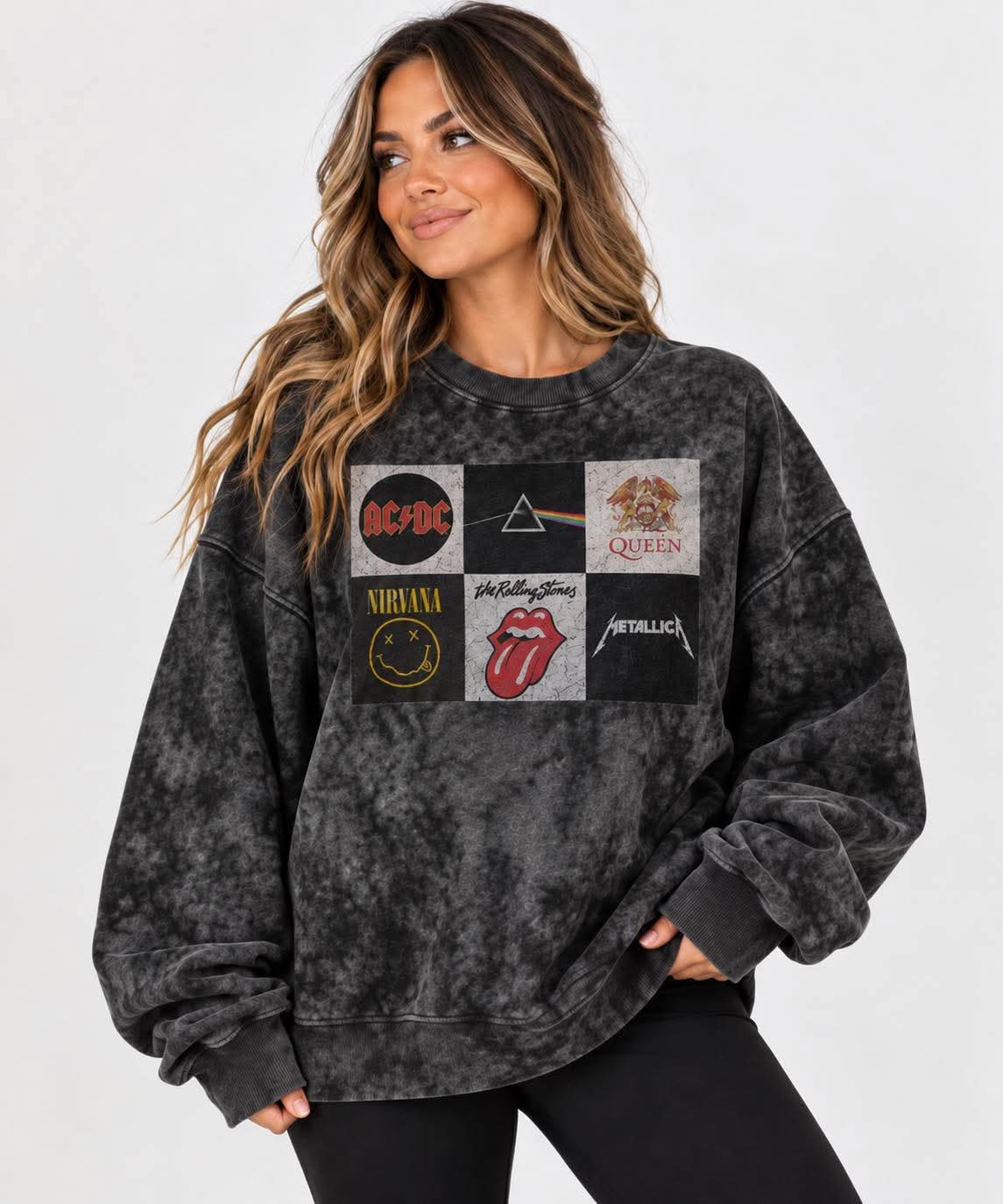Rockstar Era Unisex Adult Oversized Crewneck- Punk/Rock Pre-Order