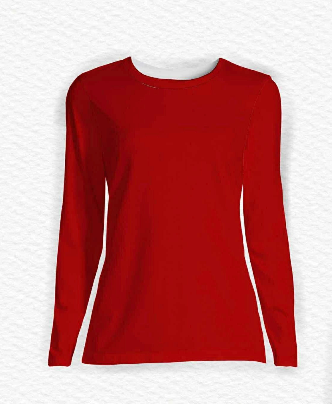 Little Trickster Red Woman’s Long Sleeve Shirt- Xmas RTS