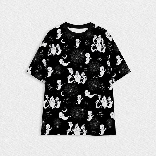 *Glows In The Dark* Friendly Glow Oversized Adult Tee - Ghost Pre-Order