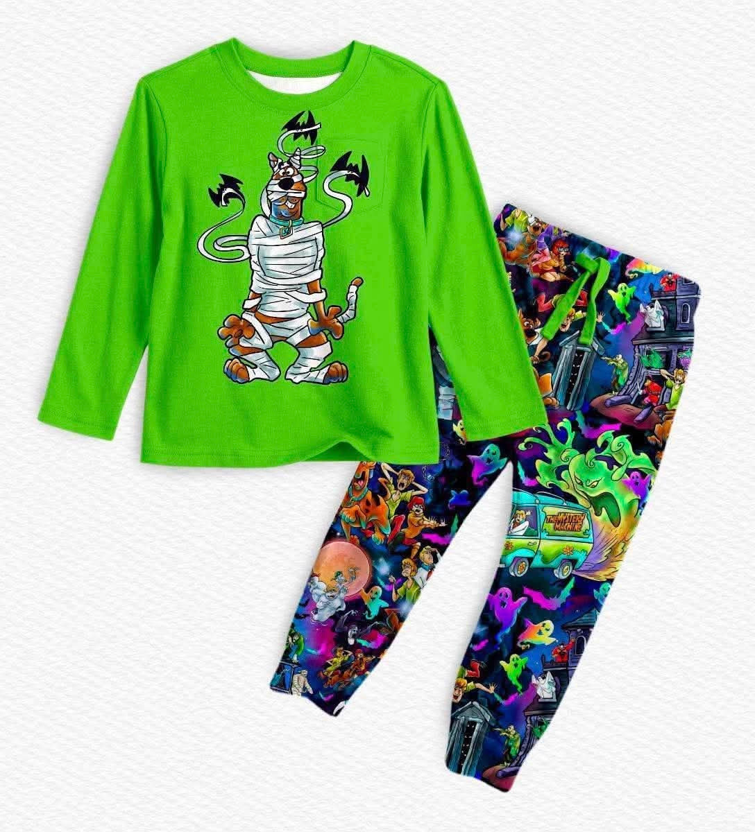 Spooky Squad Long Sleeve Tee Shirt w/ Jogger Set- LF Halloween Pre-Sale