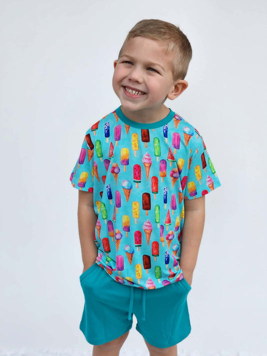 Tropic Pops Kids Tee & Short Set- Beach Vibes Pre-Sale
