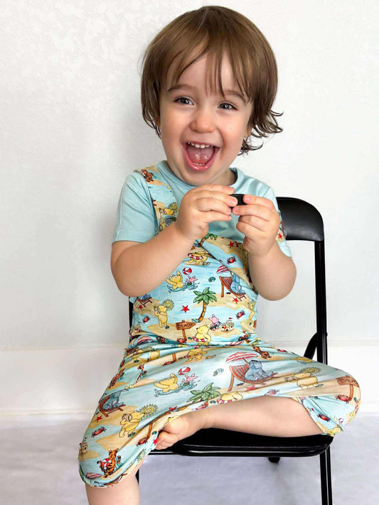 Looking For Sunshine Short Overall with Tee