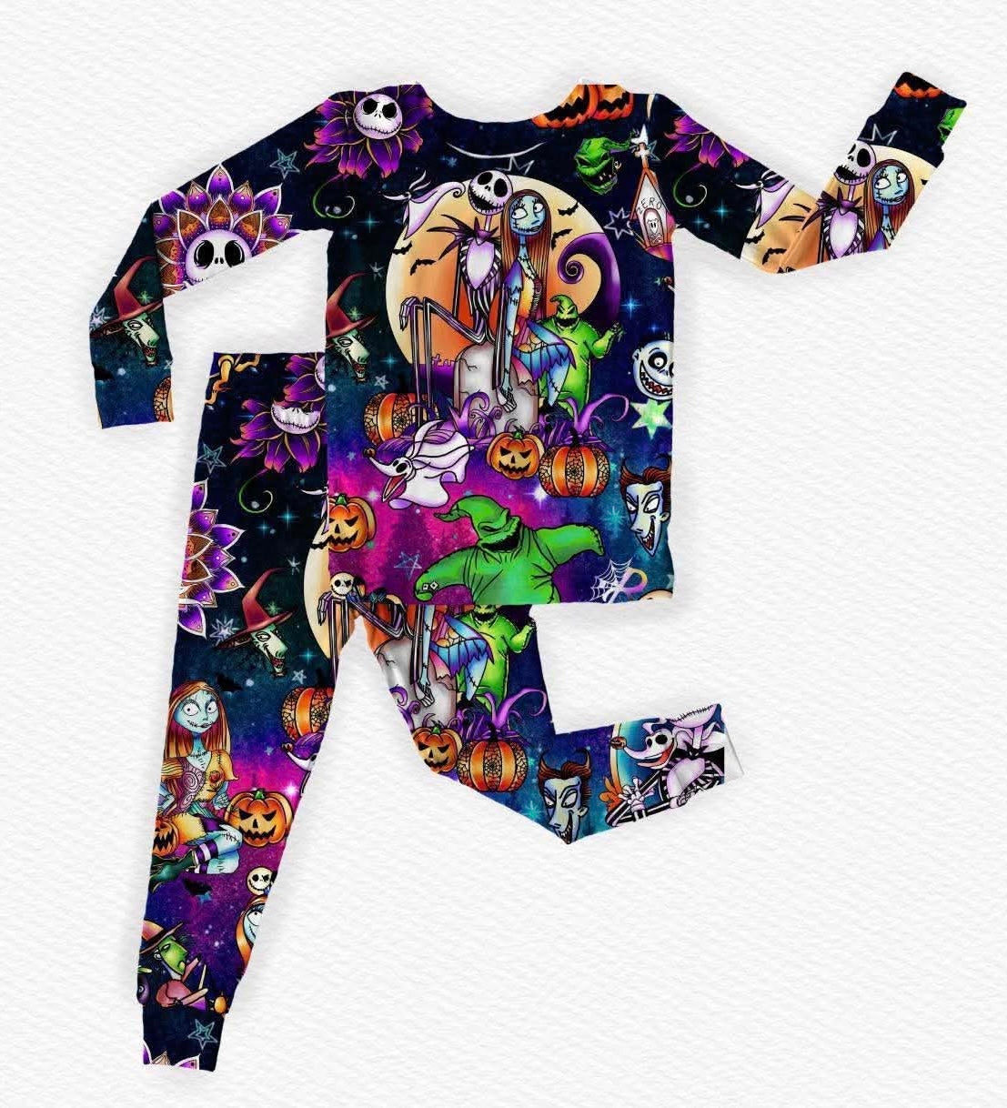 Trick or Treatmas Long Sleeve/Pant Pj Set- LF Halloween Pre-Sale