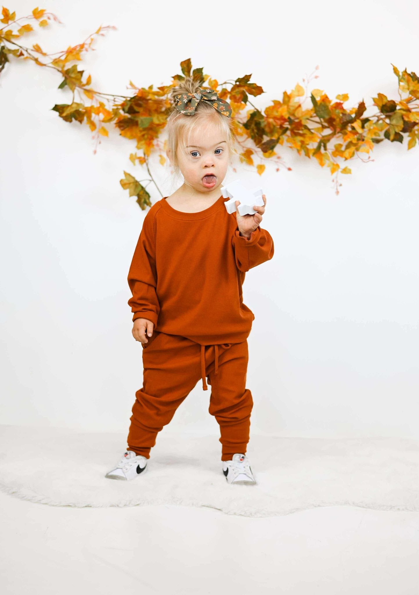 Autumn Ember Ribbed Jogger Set- Fall RTS