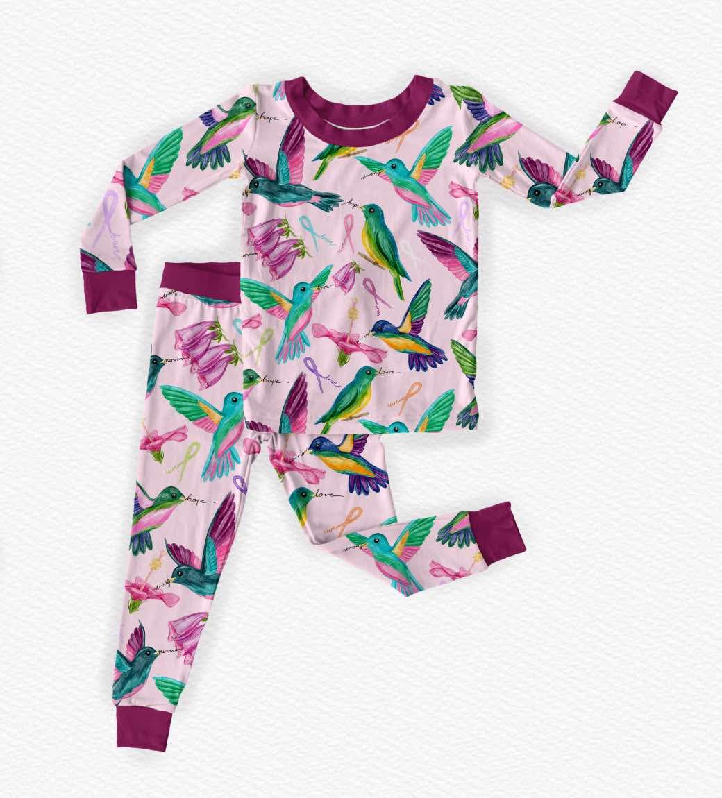 Humming With Hope- 2 Piece Long Sleeve/Pant Set- RTS