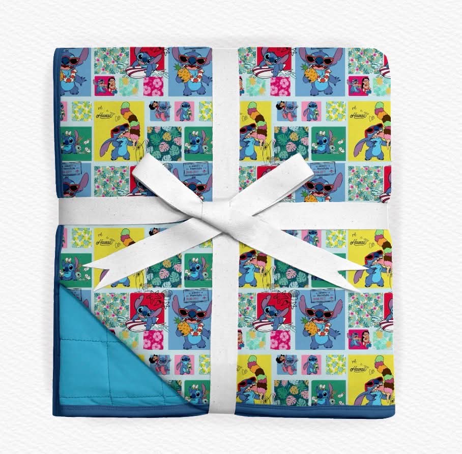 Cute and Fluffy Quilted Blanket- Patchwork RTS