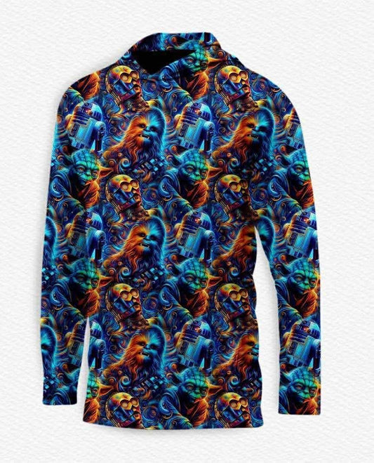 Galactic Glow Adult Hoodie- LF RTS