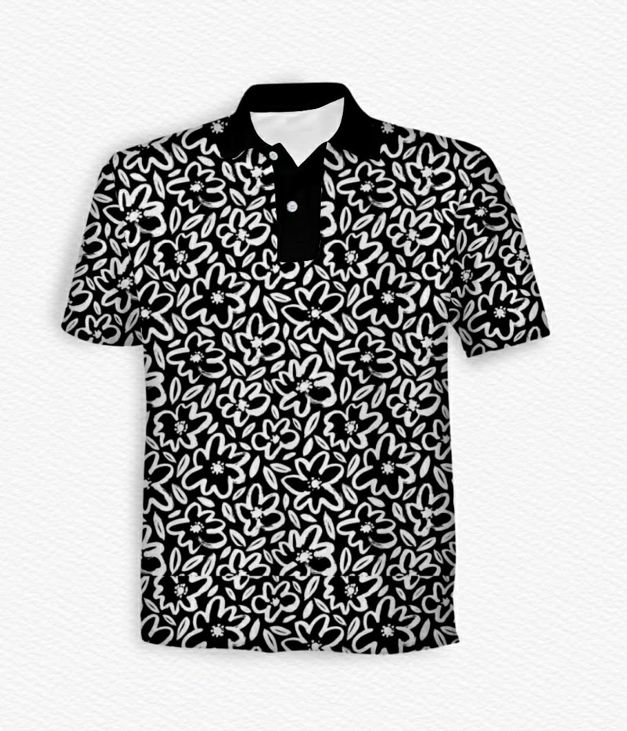 Flower Thru Men's Performance Polo - RTS