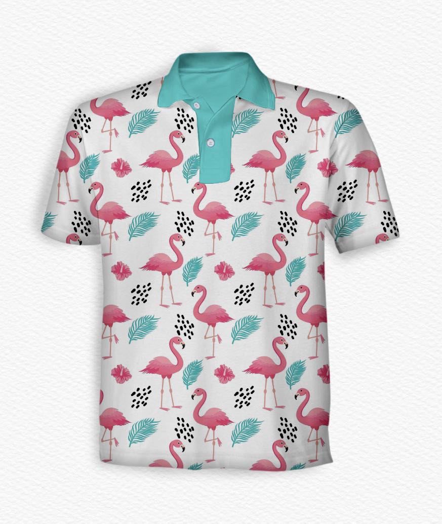 Pink on the Green Men's Performance Polo - RTS