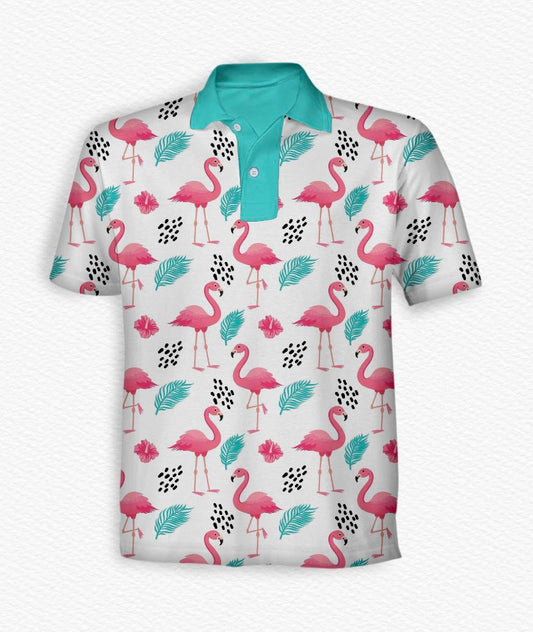 Pink on the Green Men's Performance Polo - RTS