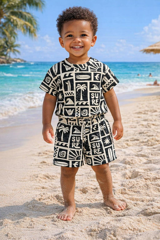 Rip Tide Kids Tee & Short Set- Rebel Pre-Order