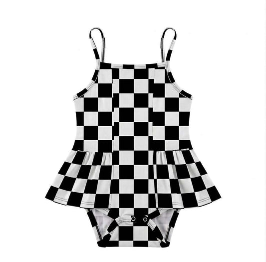 Rebel Grid Bodysuit Peplum - Rebel Pre-Order