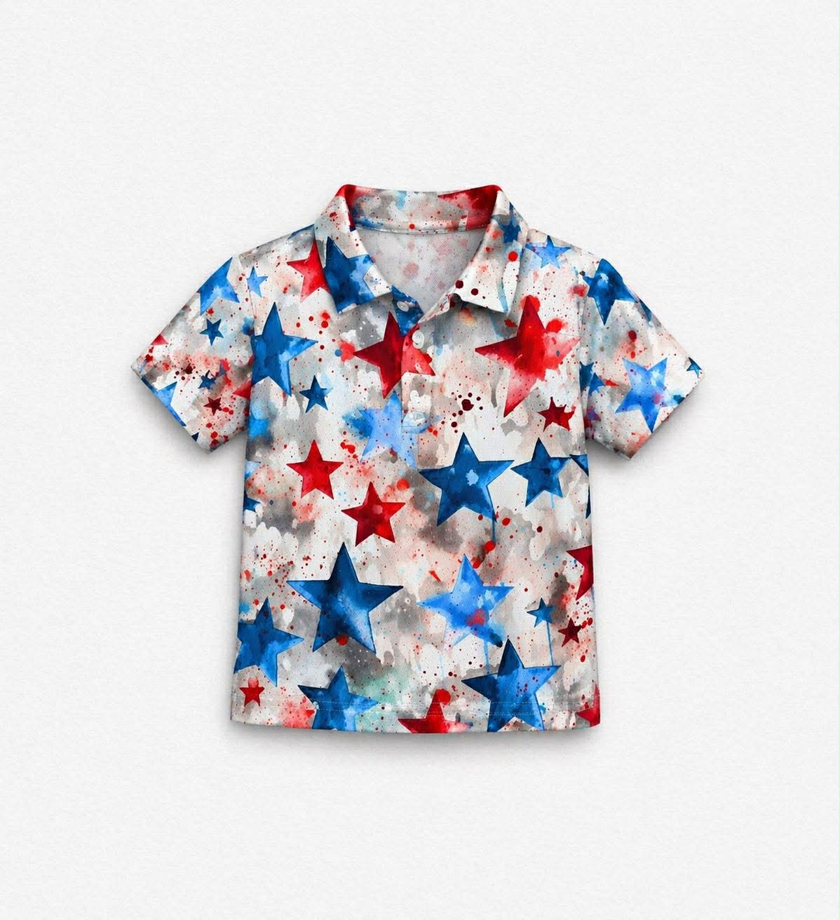 Red, White and Boom Kids Polo - RTS
