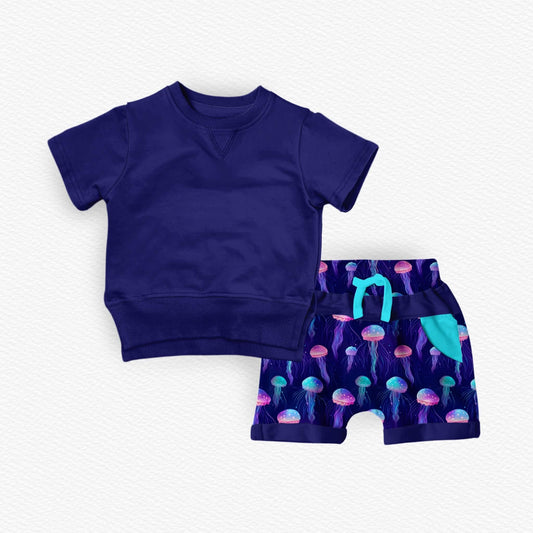 So Jelly Kids Athletic Tee & Short Set- Technicolor Pre-Order