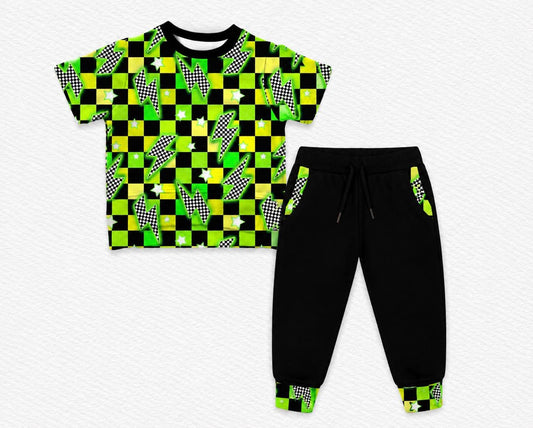 Static Shock Tee w/ Jogger Set- School Pre-Sale