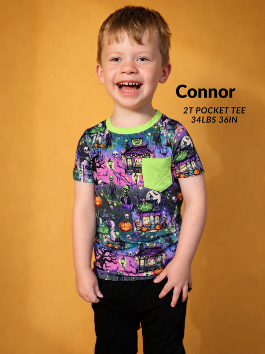 Zombie Apocalypse Kids Pocket Tee- Halloween 26 RTS