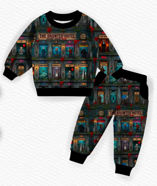 Haunted Hotel Crewneck w/ Jogger Set- Pre-Order