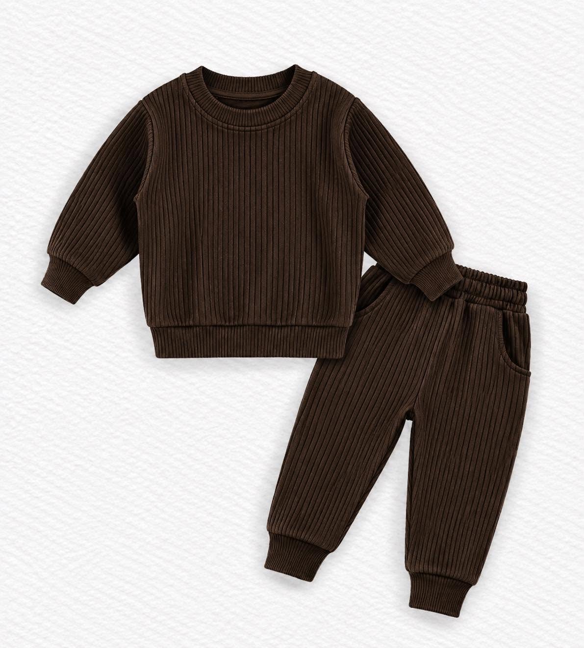 Espresso Ribbed Jogger Set - Fall Ribbed - Pre-Order