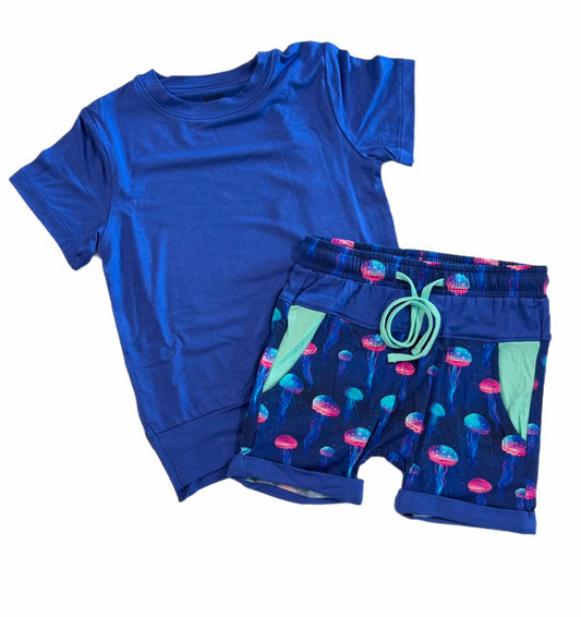 So Jelly Kids Athletic Tee & Short Set- Technicolor RTS