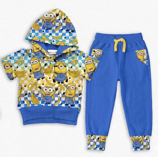 Despicably Cute Hooded Tee w/ Joggers Set- School Pre-Sale