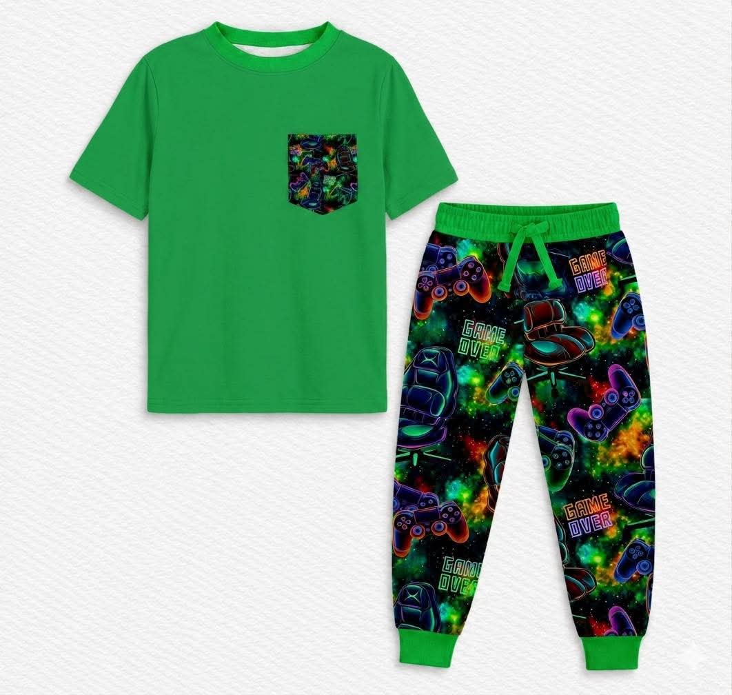 Game Over Tee w/ Jogger Set- School Pre-Sale