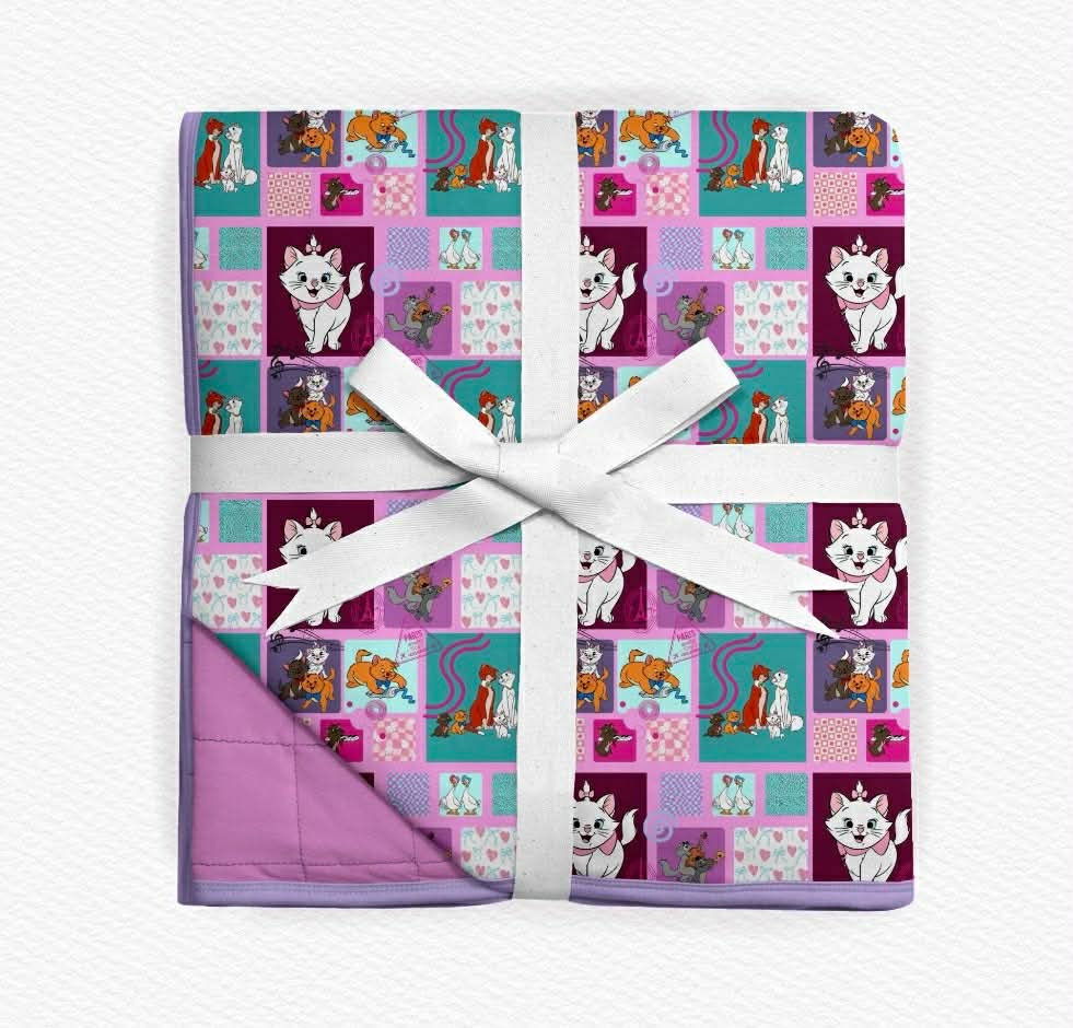 Alley Cats Quilted Blanket- Patchwork RTS