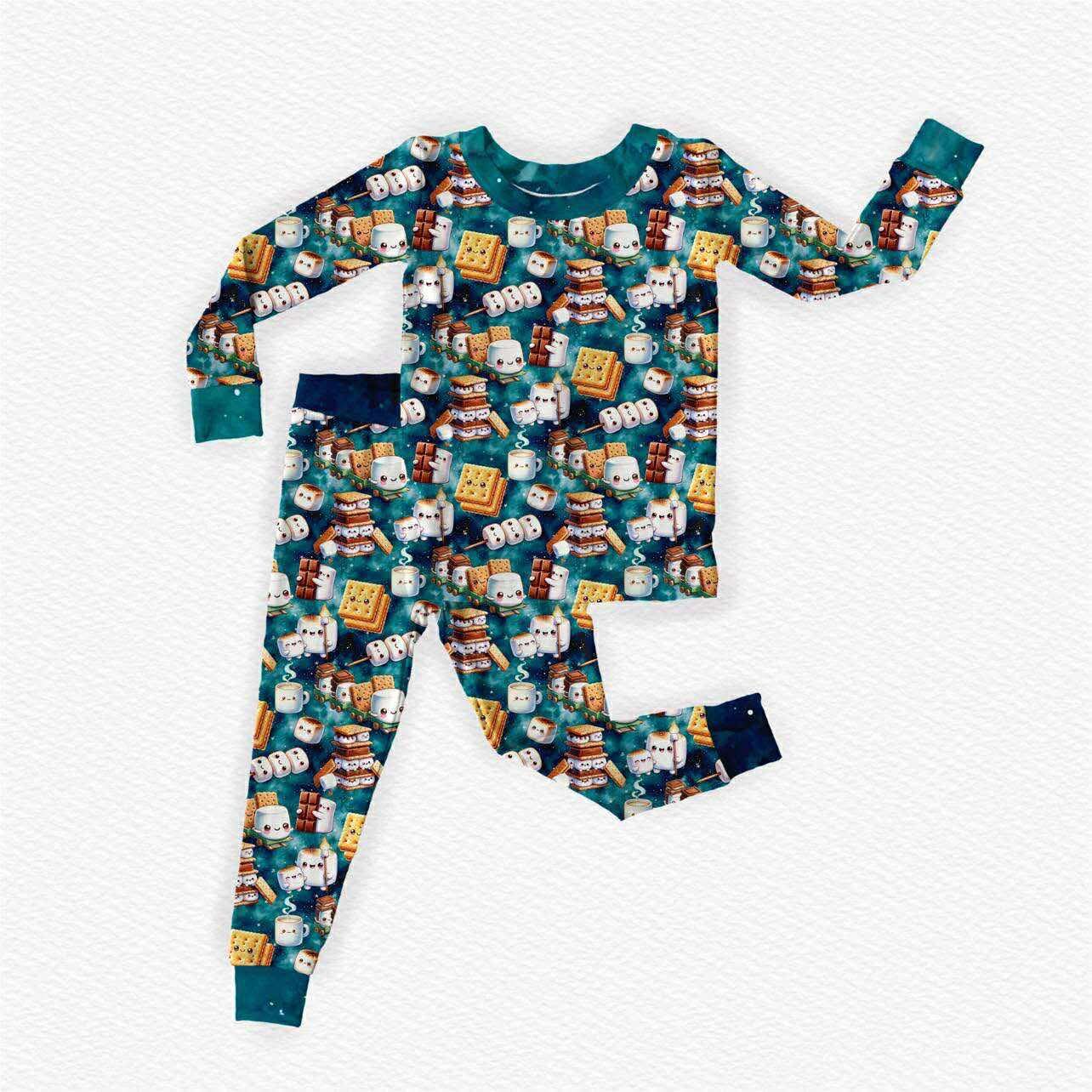 Campfire Snacks Long Sleeve/Pant Pj Set- Pre Order
