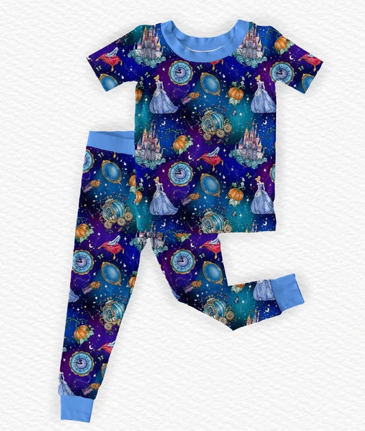 Glass Slipper Short Sleeve/Pant Pj Set- Royalty Pre-Order