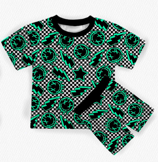 Misfit Club Short Sleeve/Short Pj Set- Collab RTS