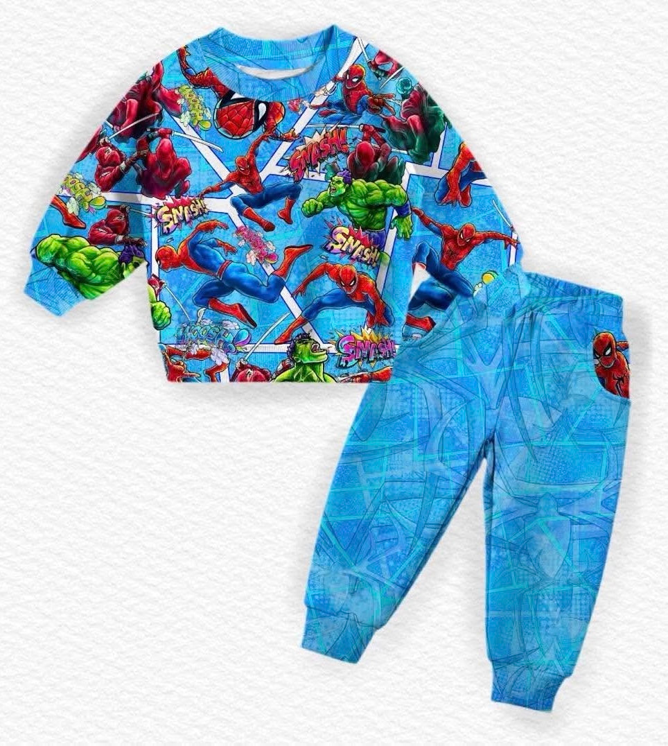 Comic Collision Crewneck w/ Jogger Set- LF RTS