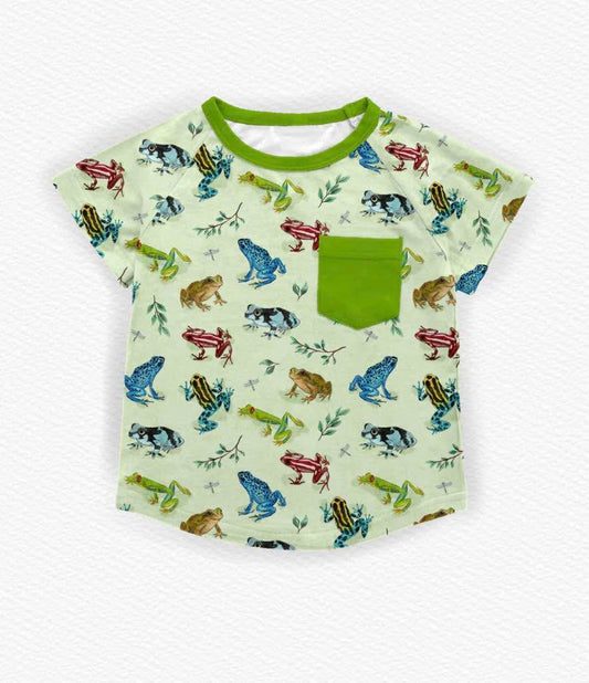 Get Froggy With It Short Sleeve Pocket Tee- RTS