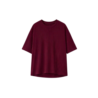 Chardonnay Oversized Ribbed Tee - Holly Jolly Pre-Order