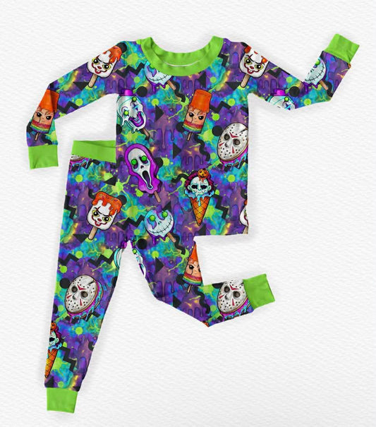 I Scream Long Sleeve/Pant Pj Set- Halloween 26 RTS