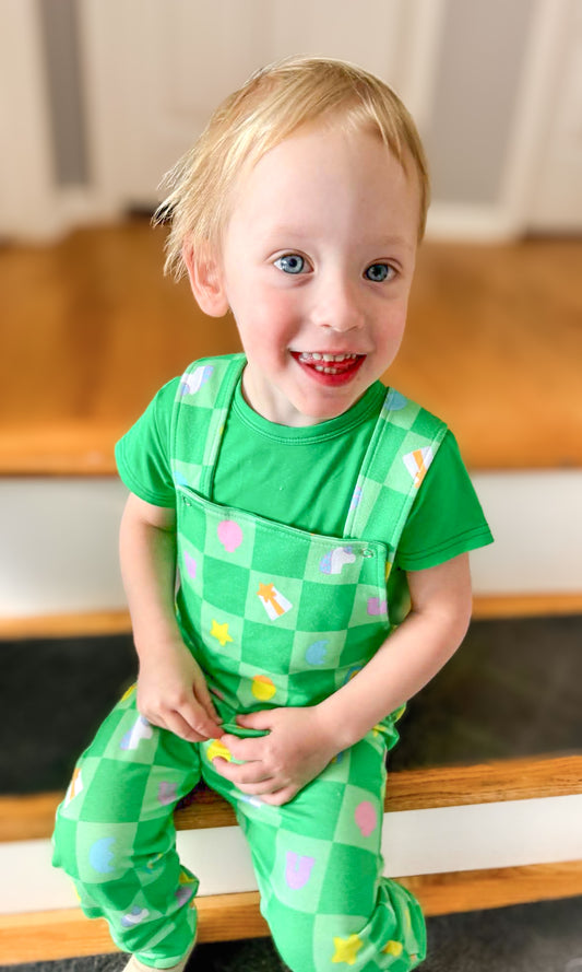 Magically Delicious Overalls w/ Tee- St. Patty’s RTS