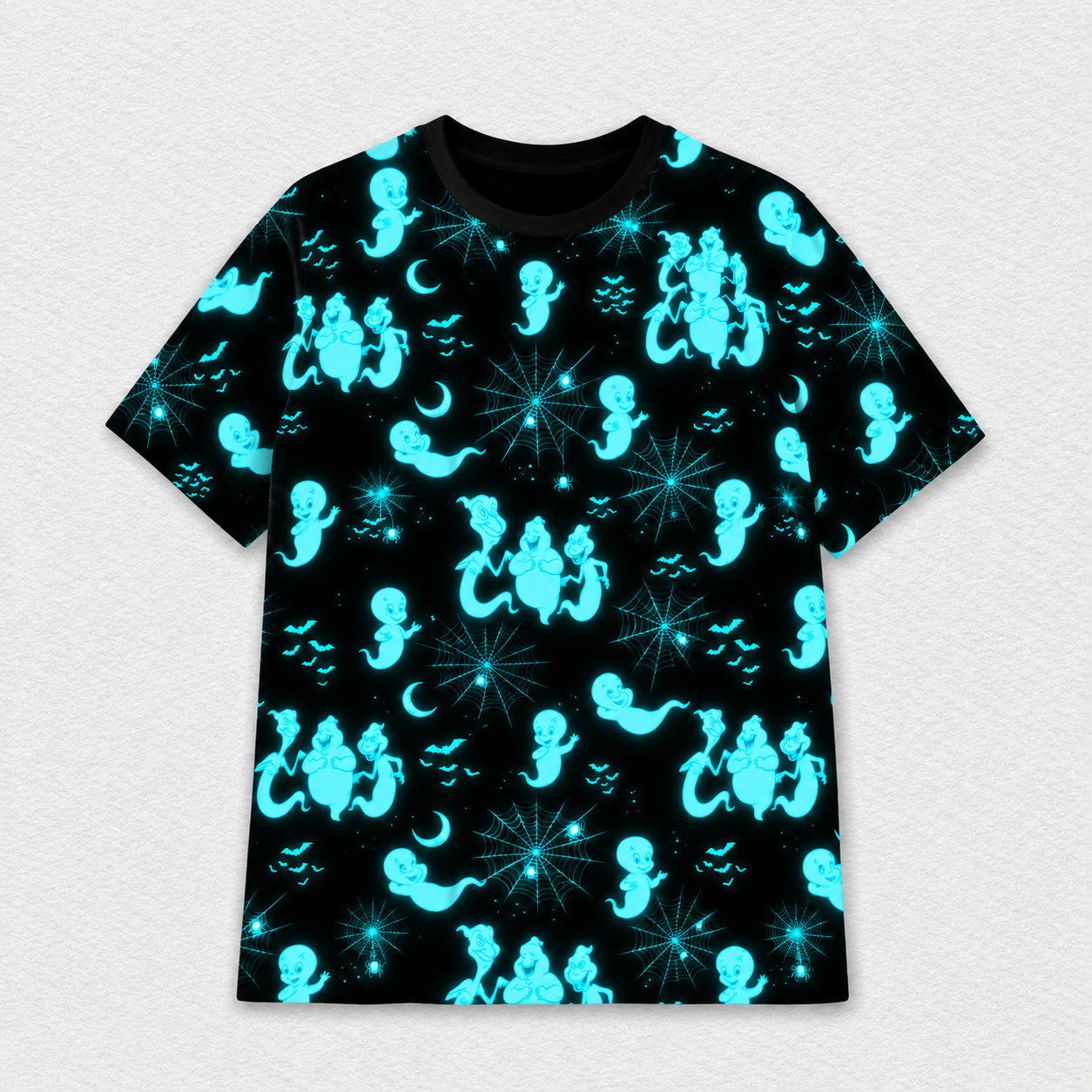 *Glows In The Dark* Friendly Glow Oversized Adult Tee - Ghost Pre-Order