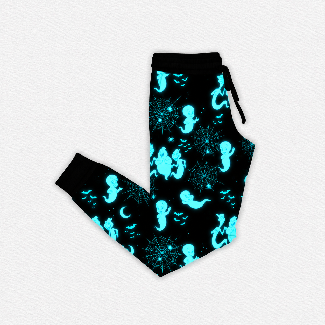 *Glows In The Dark* Friendly Glow Adult Joggers - Ghost Pre-Order