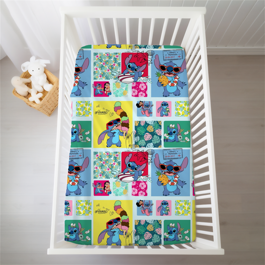 Cute and Fluffy Crib & Twin Sheets- Patchwork RTS