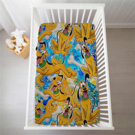 Playful Paws Crib & Twin Fitted Sheets- LF Dog RTS