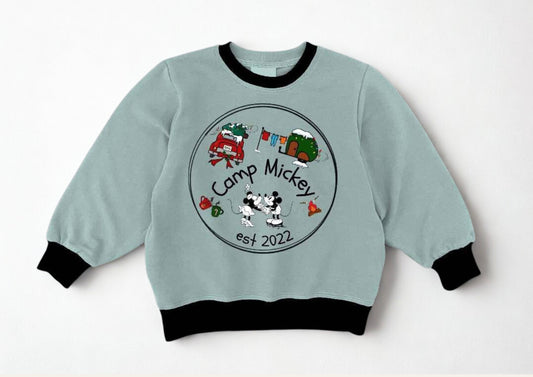 Camp Mickey Adult Crewneck - Xmas RTS