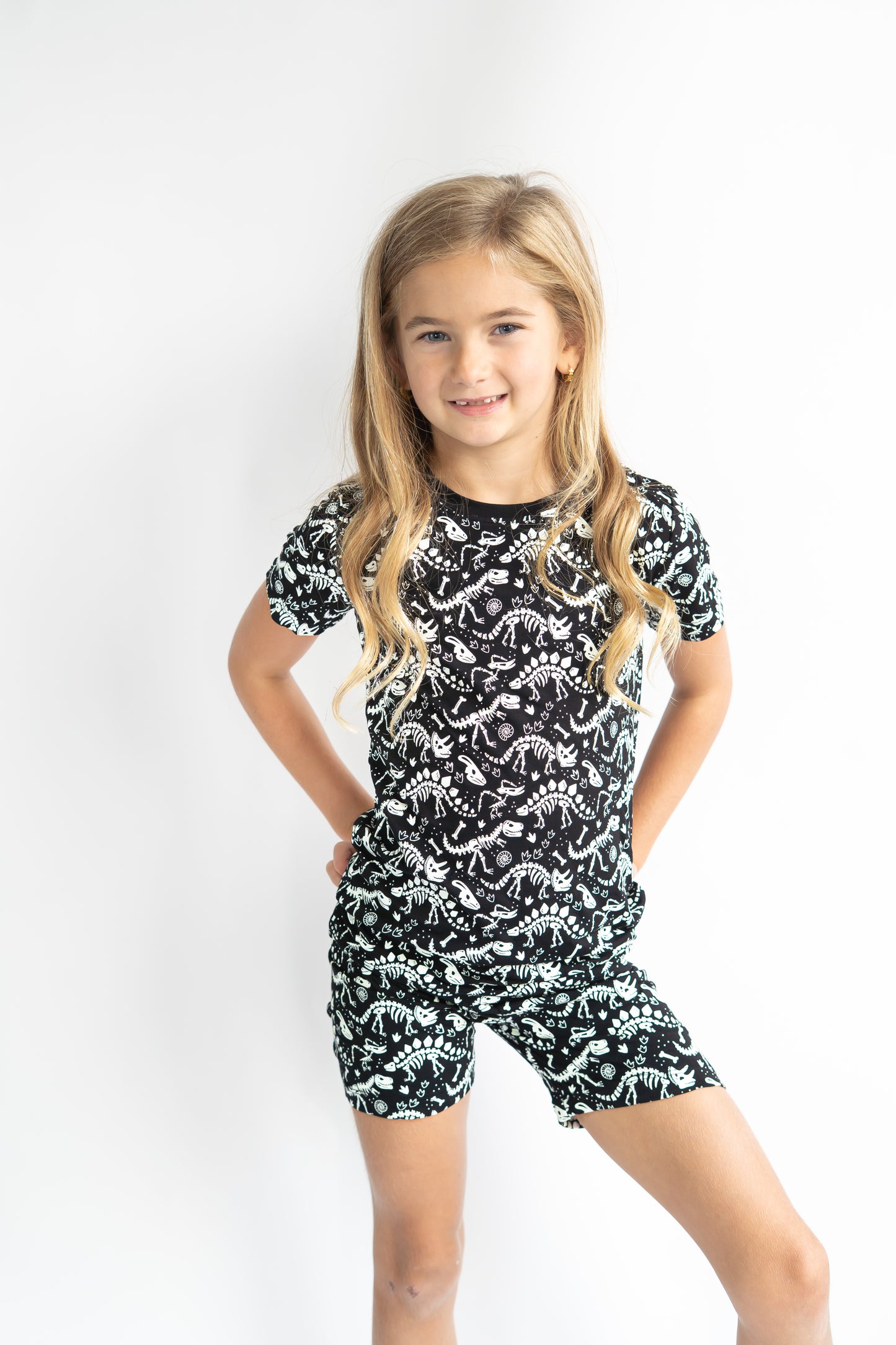 Prehistoric Glow Short Sleeve/Short Pj Set- Dino RTS