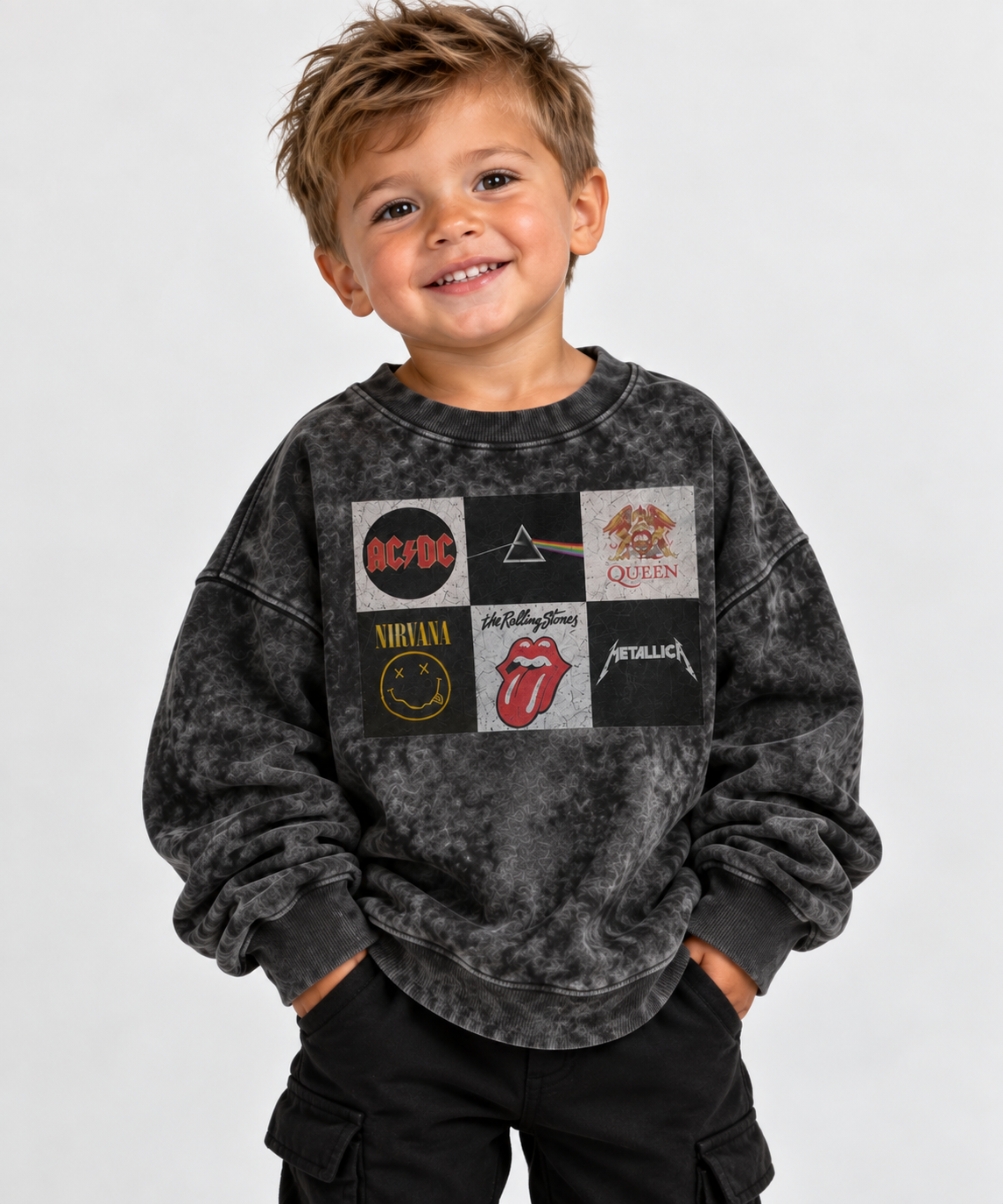 Rockstar Era Kids Oversized Crewneck- Punk/Rock Pre-Order