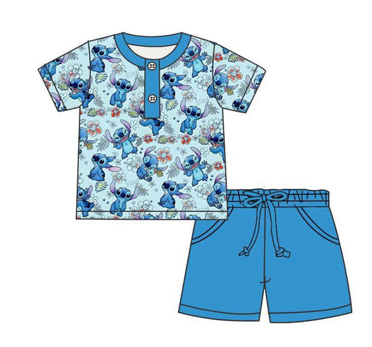 Tropical trouble tee and shorts set RTS